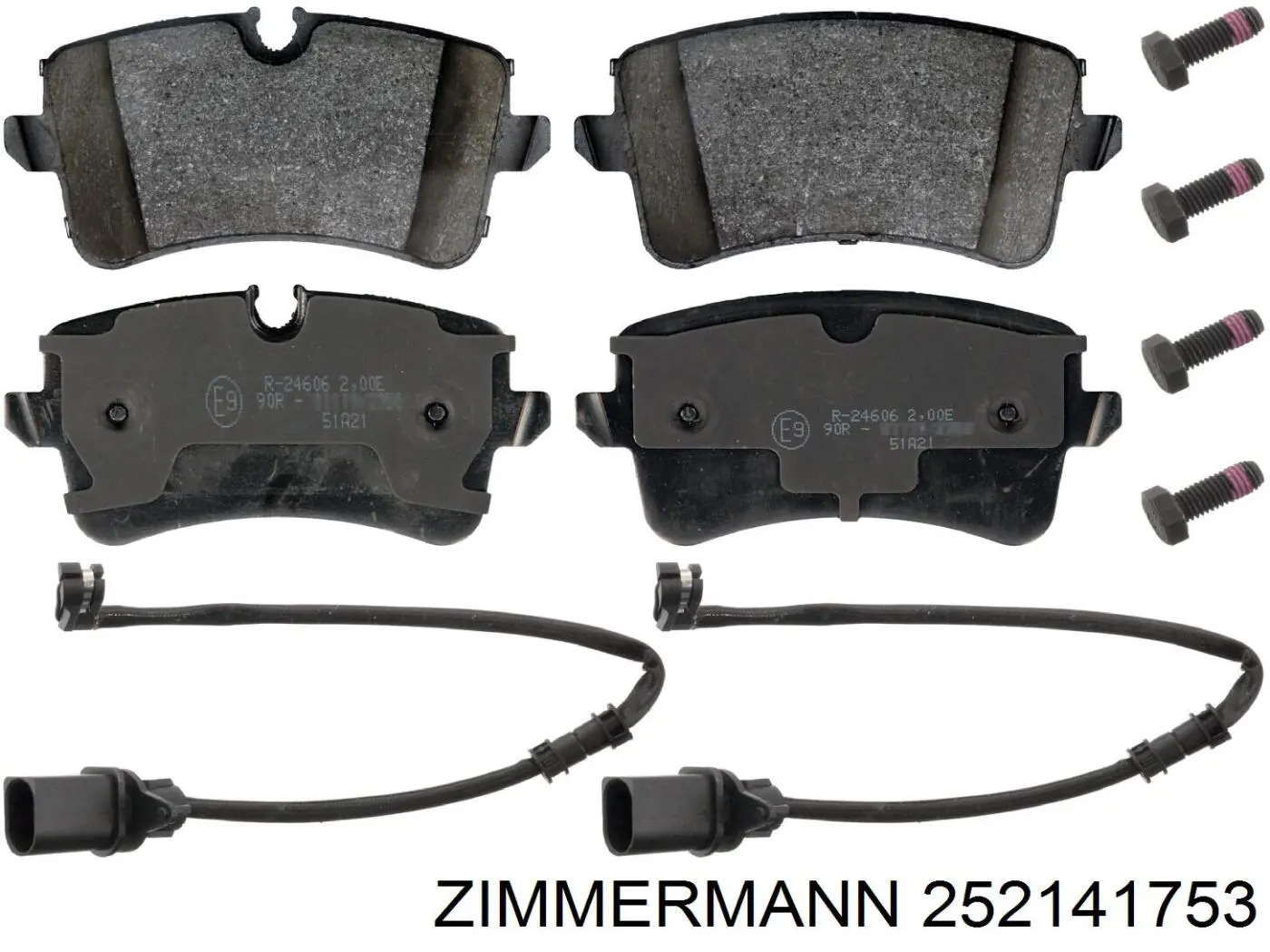 Купити 252141753 Zimmermann Задні колодки