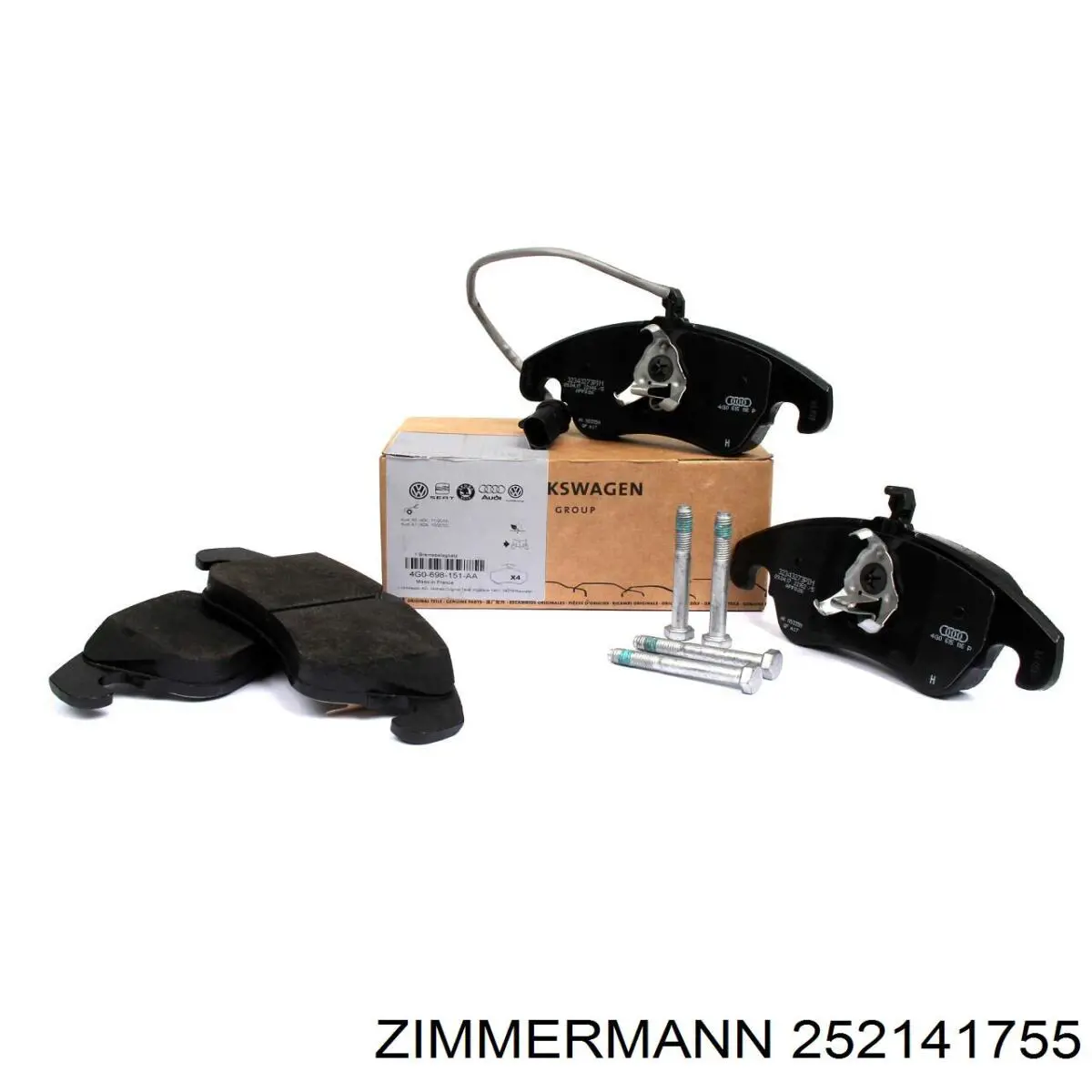 Задні дискові колодки Zimmermann 252141755