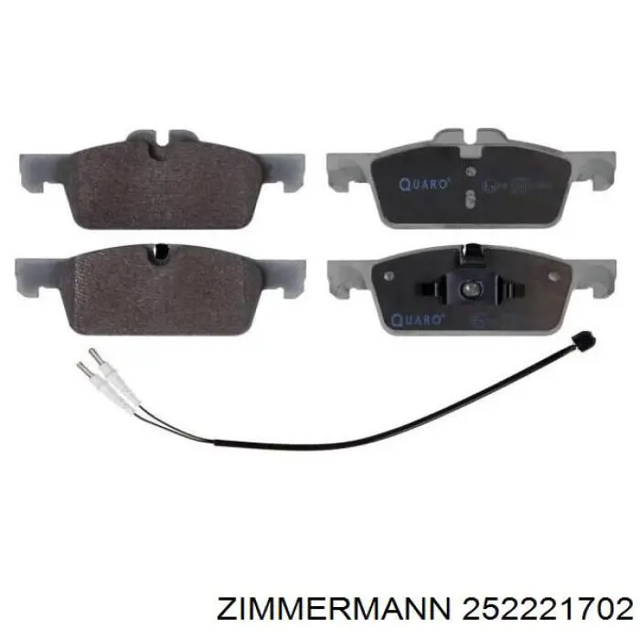 Гальмівні колодки Zimmermann 252221702 ціна, від 26.09 USD