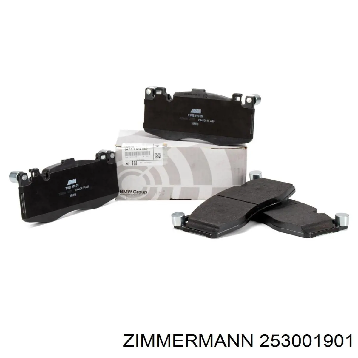 253001901 Zimmermann колодки гальмівні передні, дискові