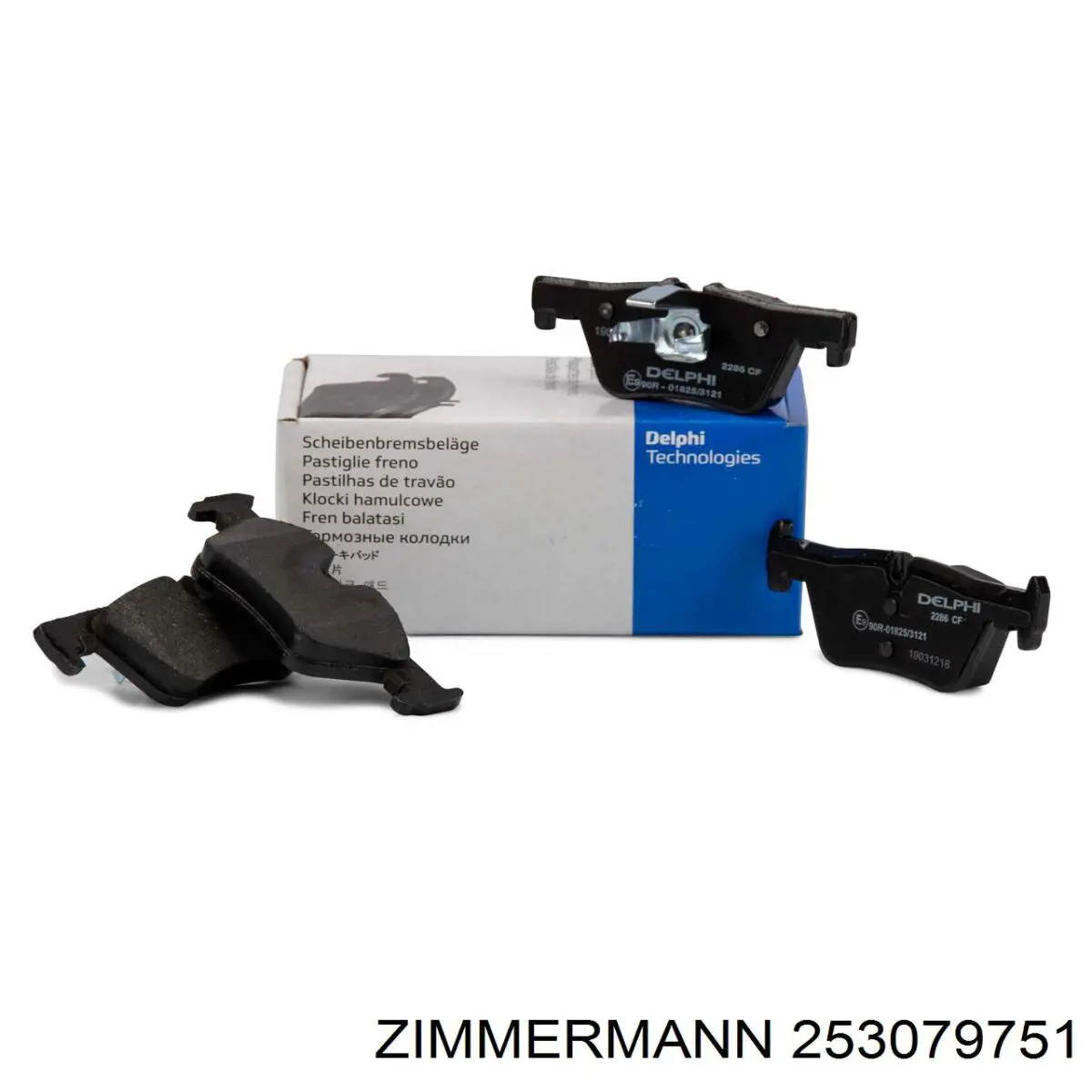 Задні гальмівні колодки Zimmermann 253079751 ціна, від 49.91 USD