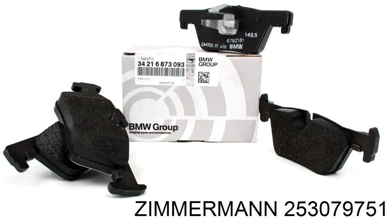 Купити 253079751 Zimmermann Задні колодки