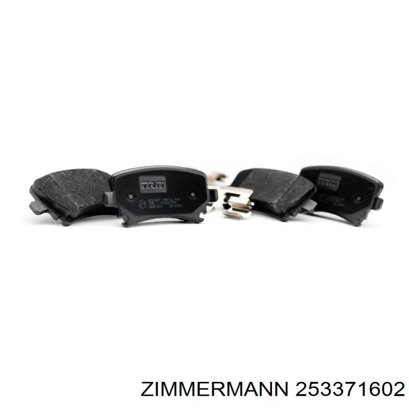 Задні гальмівні колодки 253371602 Zimmermann