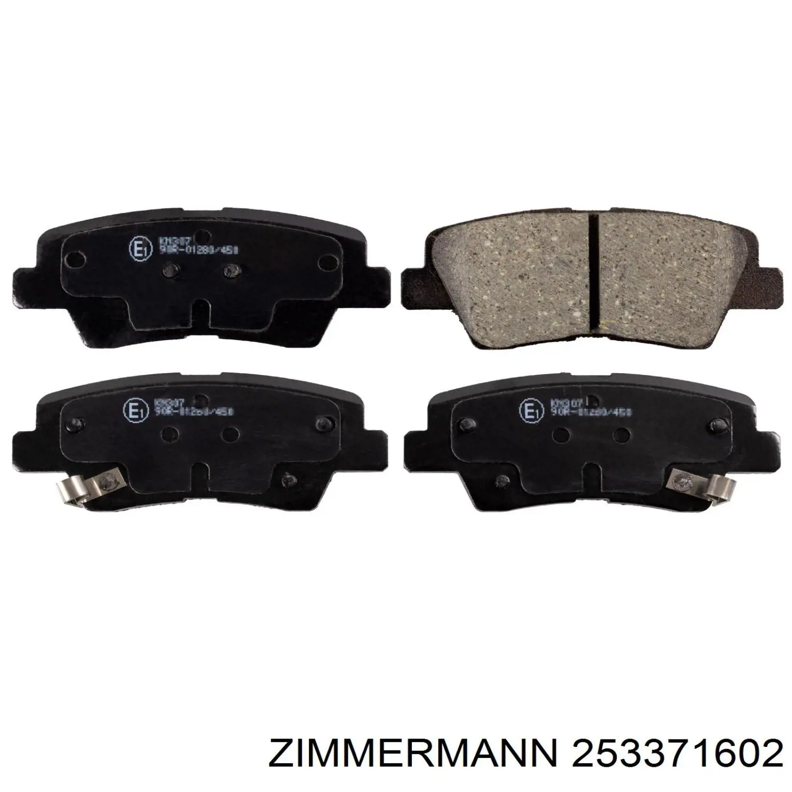 Задні гальмівні колодки 253371602 Zimmermann