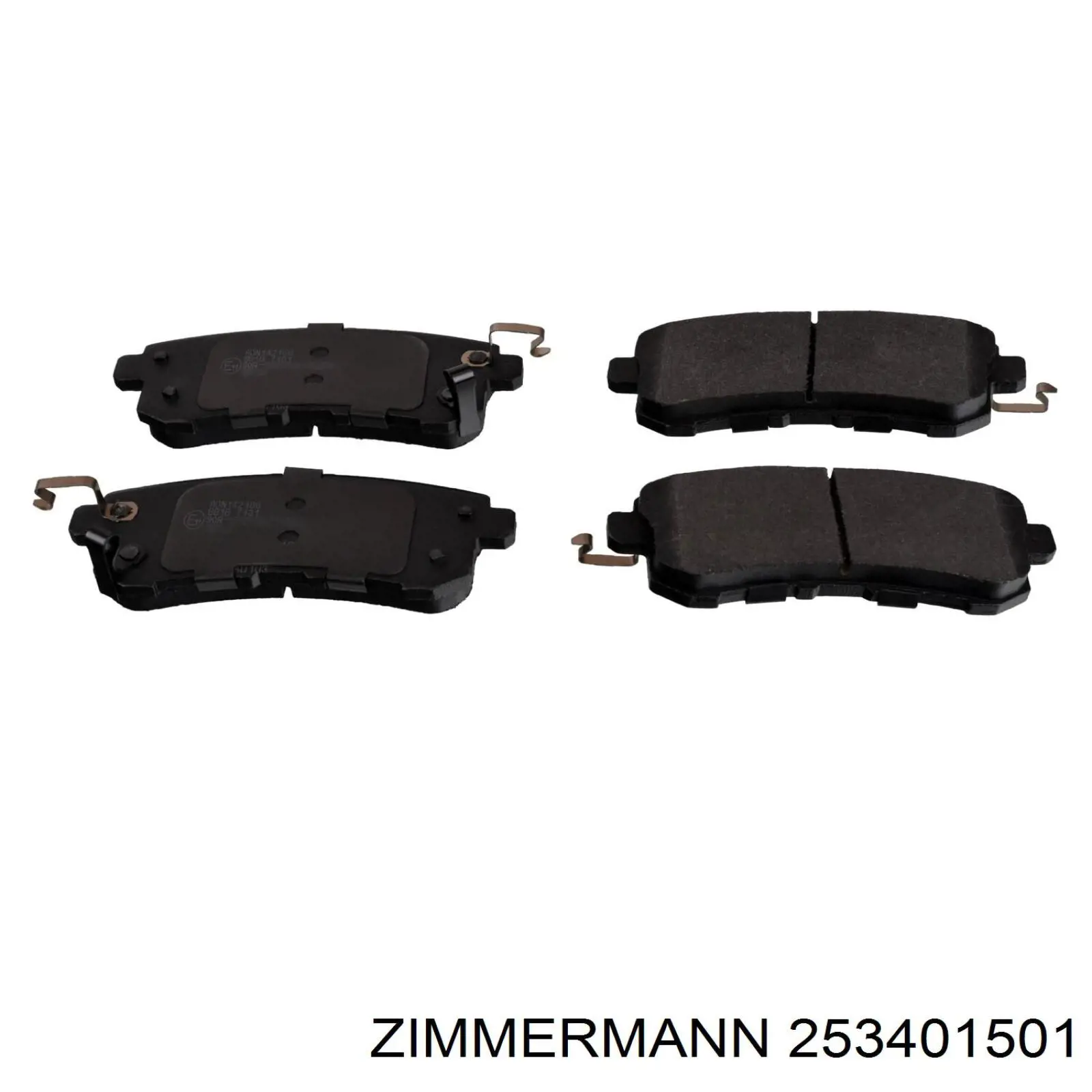 253401501 Zimmermann Колодки гальмівні задні, дискові