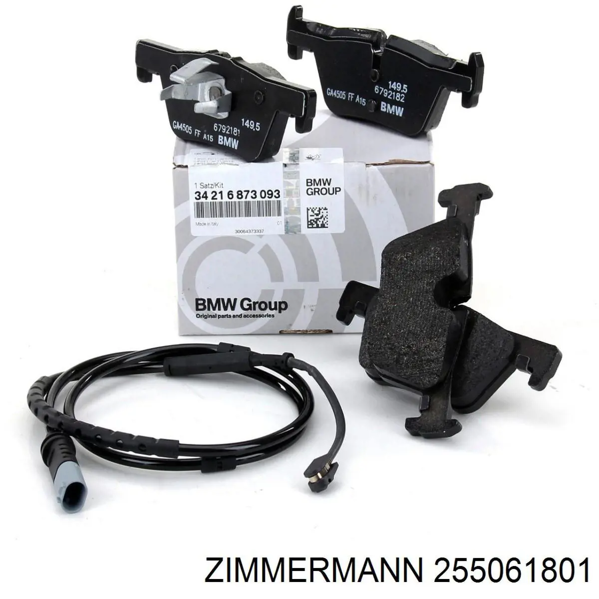 Купити 255061801 Zimmermann Колодки гальмівні передні, дискові