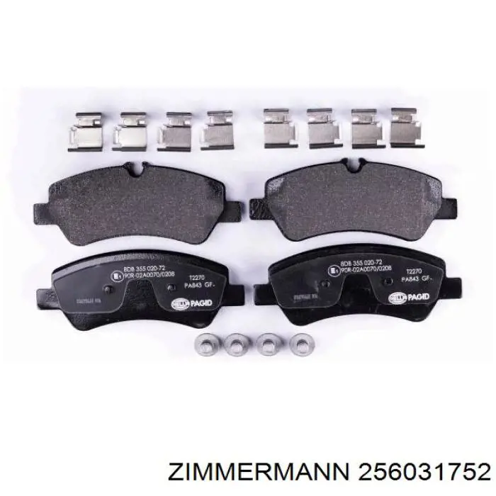 Купити 256031752 Zimmermann Задні колодки