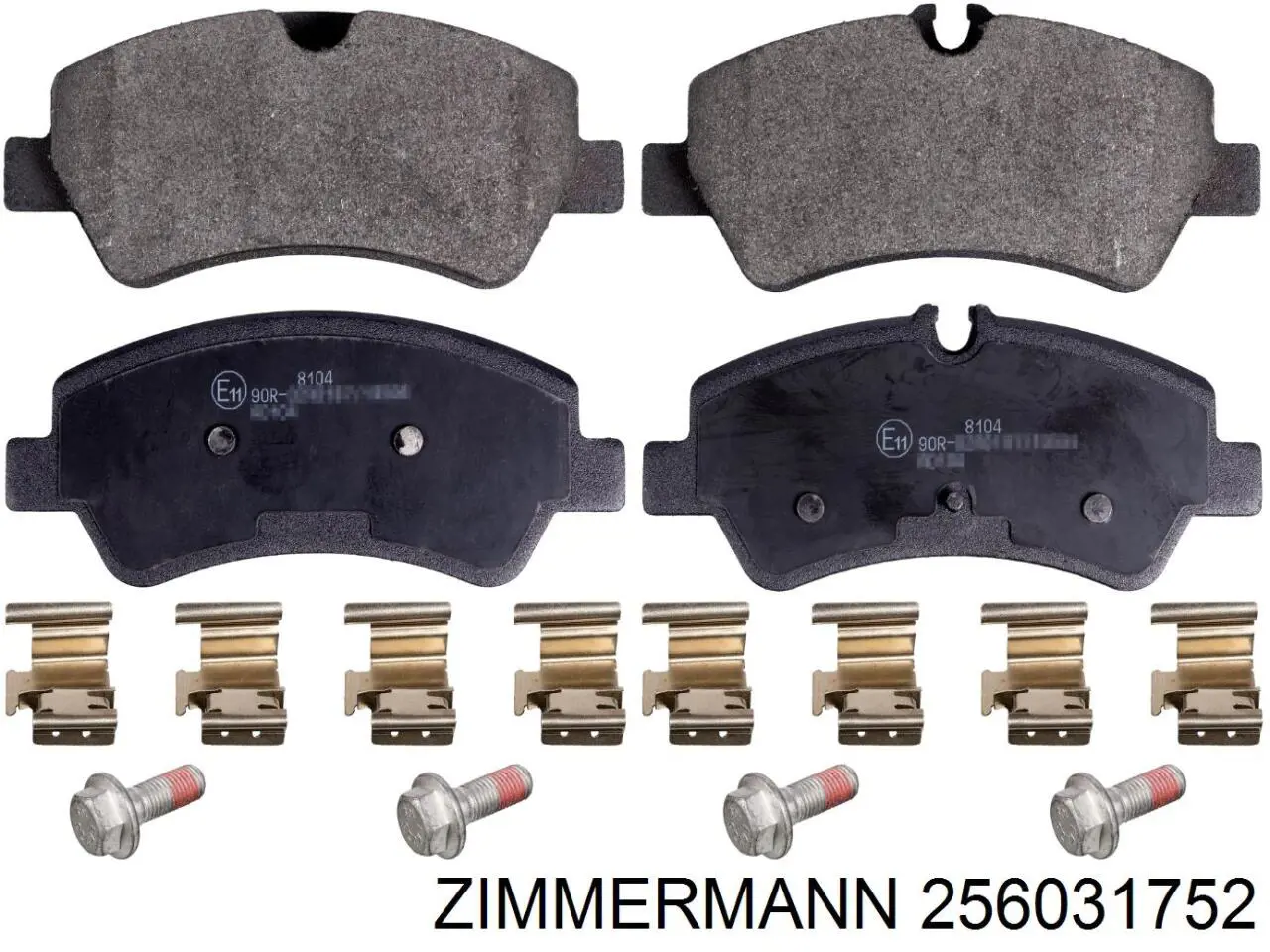 256031752 Zimmermann Колодки гальмівні задні, дискові