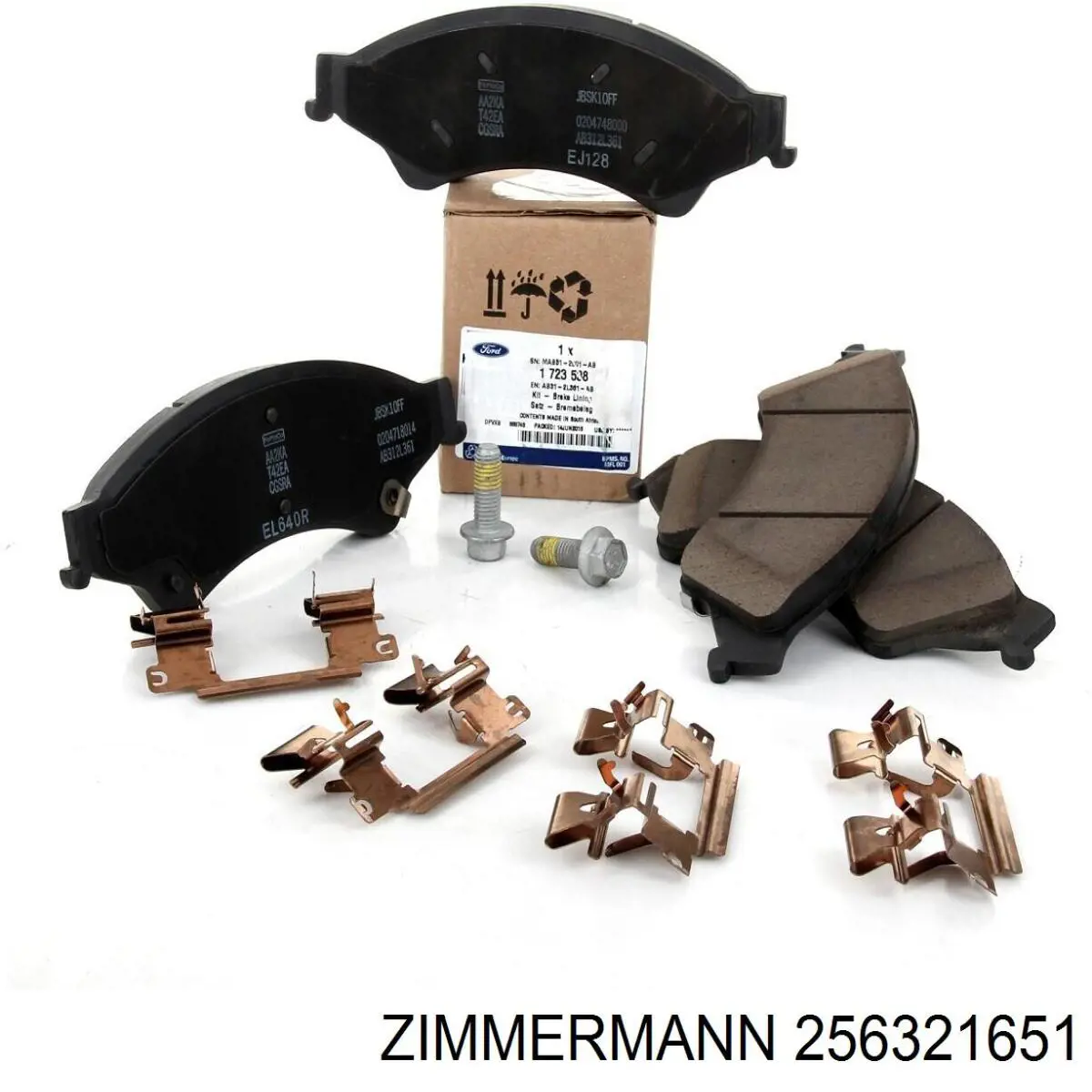 Передні тормозні колодки 256321651 Zimmermann