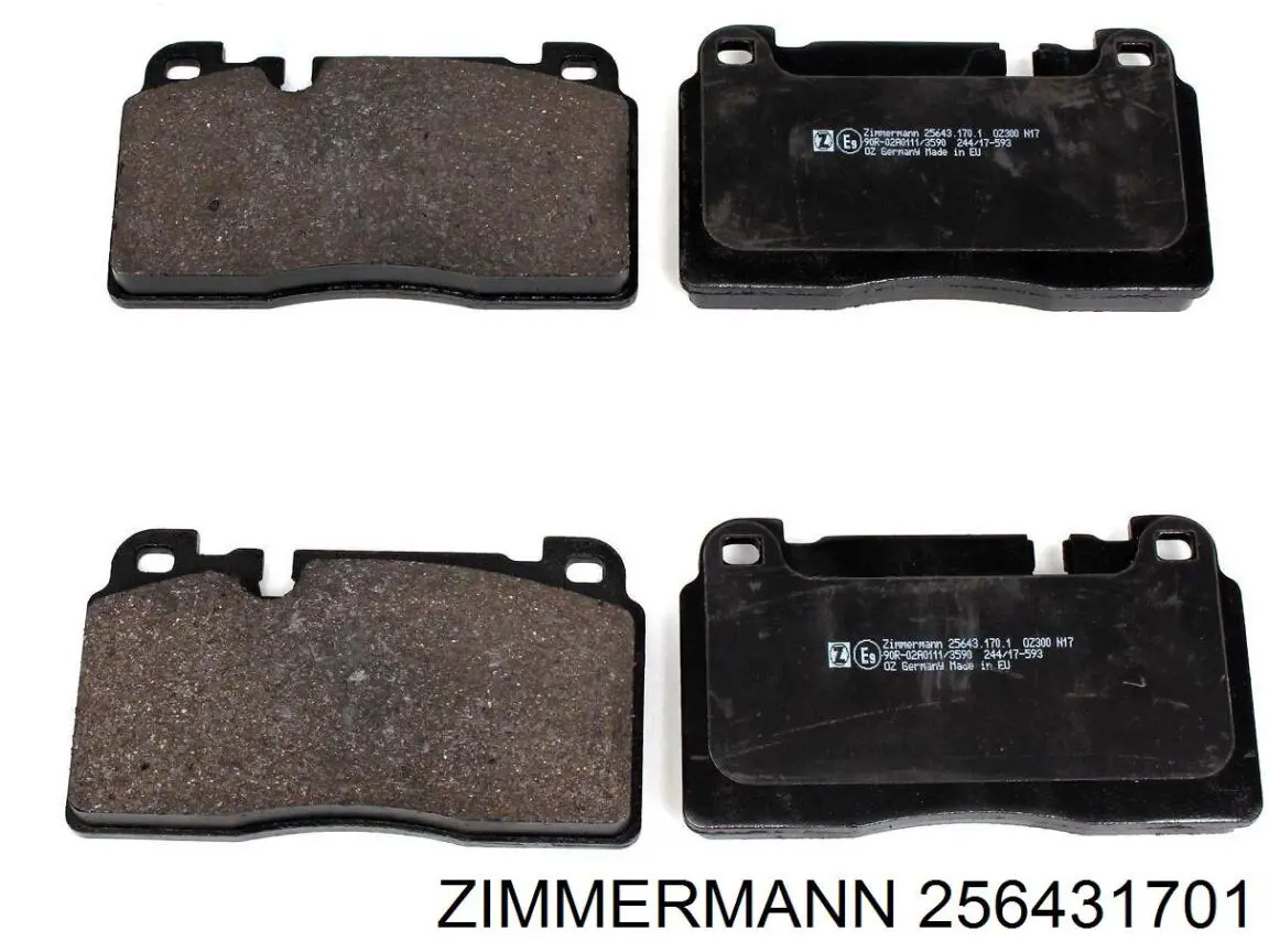 Купити 256431701 Zimmermann Колодки гальмівні передні, дискові