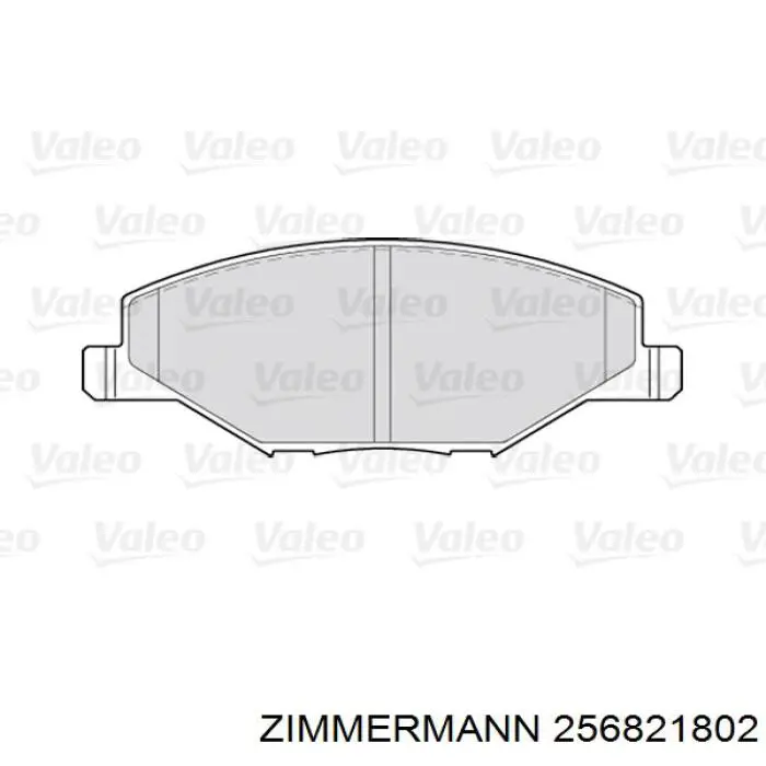 Купити 256821802 Zimmermann Колодки гальмівні передні, дискові