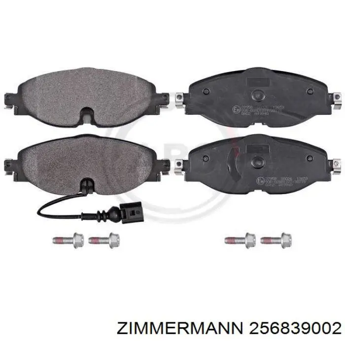 Передні тормозні колодки 256839002 Zimmermann
