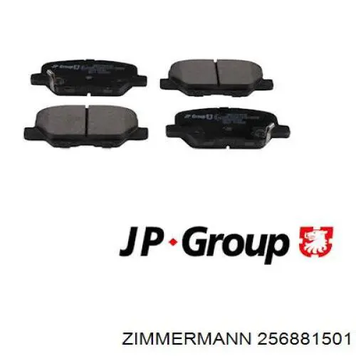 Задні дискові колодки Zimmermann 256881501
