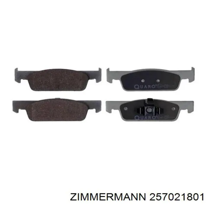 Купити 257021801 Zimmermann Колодки гальмівні передні, дискові