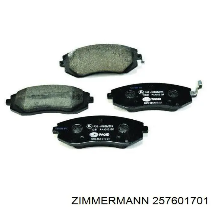 Гальмівні колодки Zimmermann 257601701 ціна, від 55.27 USD
