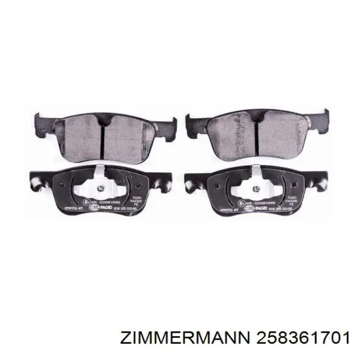 258361701 Zimmermann Передні гальмівні колодки
