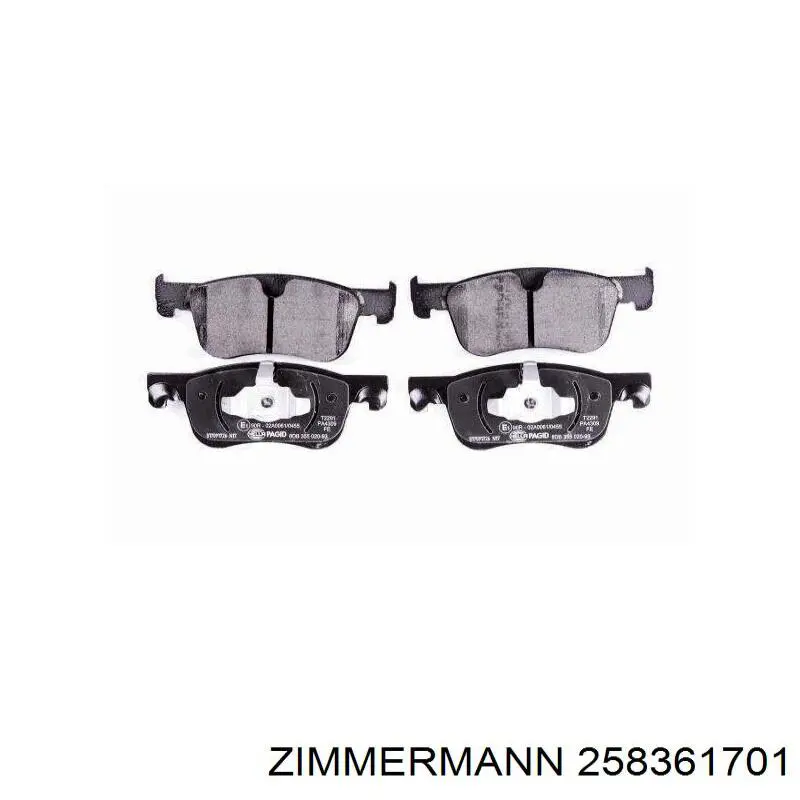 Тормозні колодки Zimmermann 258361701