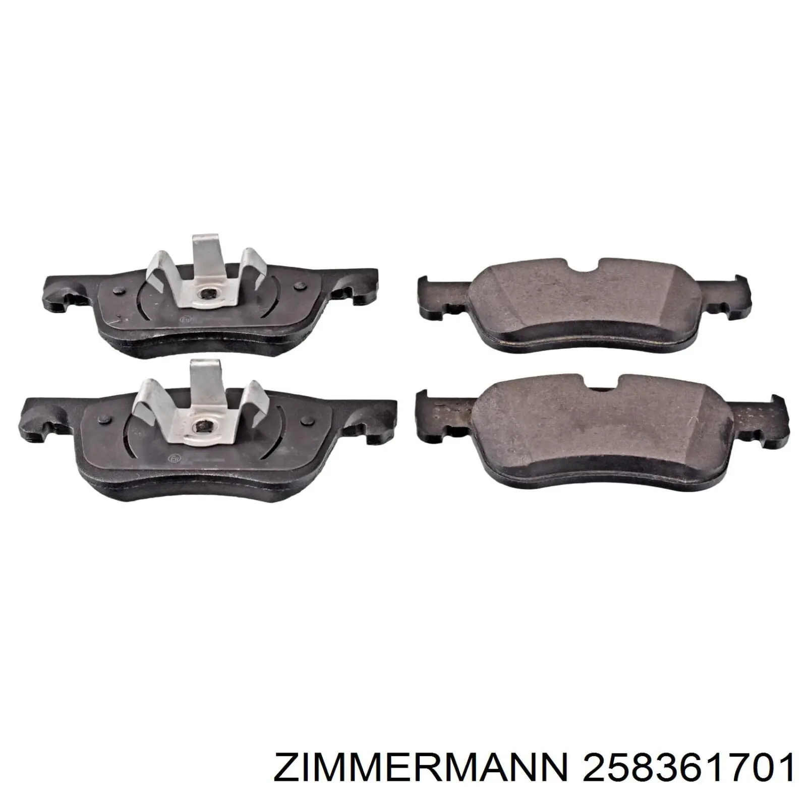Купити 258361701 Zimmermann Колодки гальмівні передні, дискові