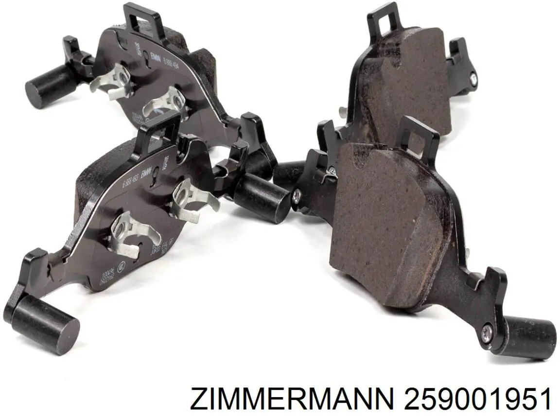 Передні тормозні колодки 259001951 Zimmermann