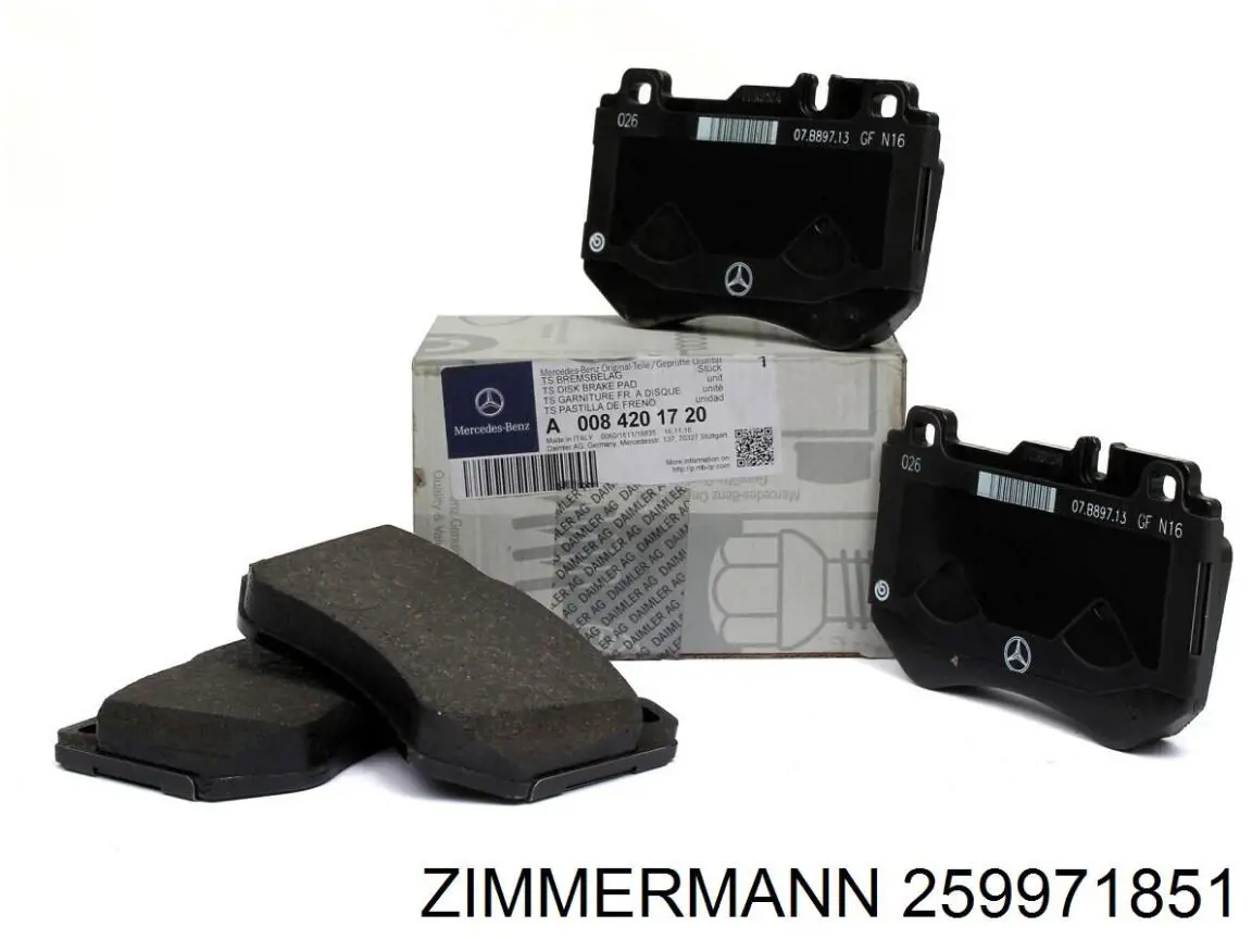 Тормозні колодки Zimmermann 259971851