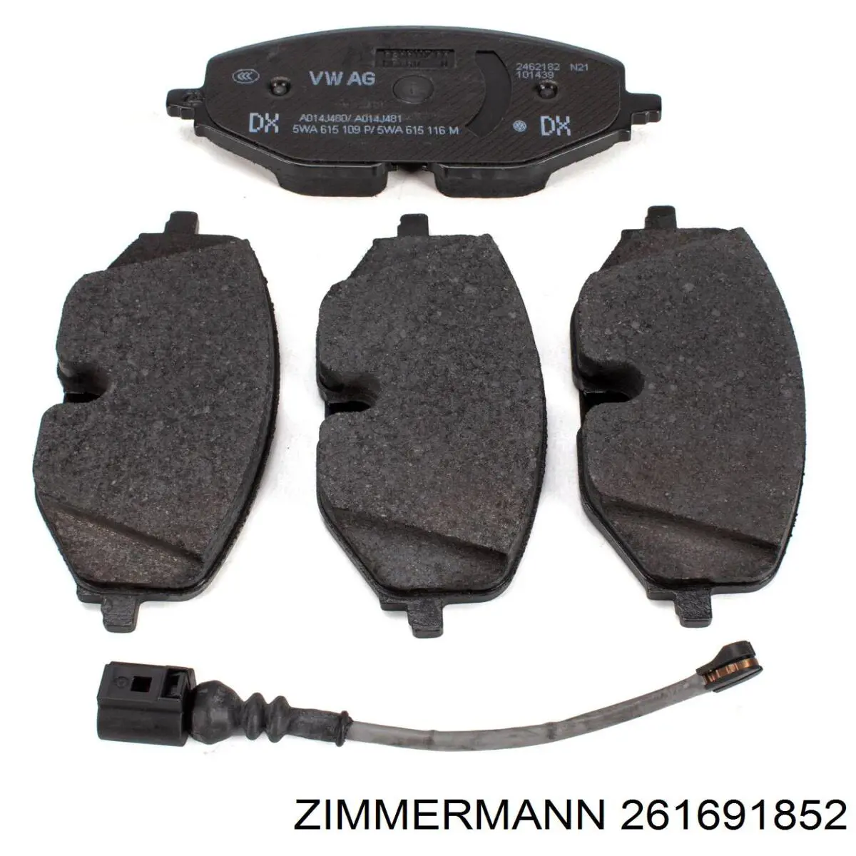 Гальмівні колодки Zimmermann 261691852 ціна, від 75.42 USD