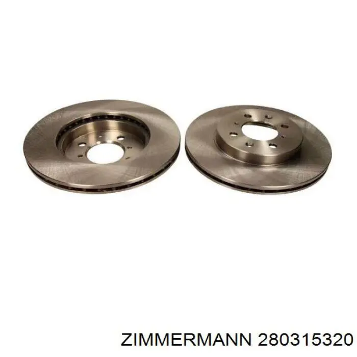 Гальмівні диски передні 280315320 Zimmermann