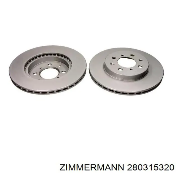 Диск гальмівний передній Zimmermann 280315320