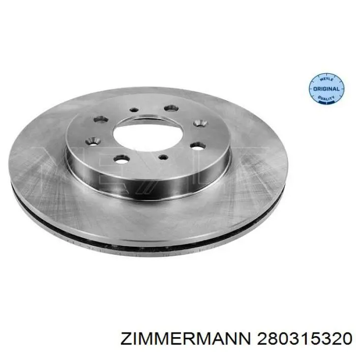 Диск переднього гальма Zimmermann 280315320 ціна, від 25.58 USD