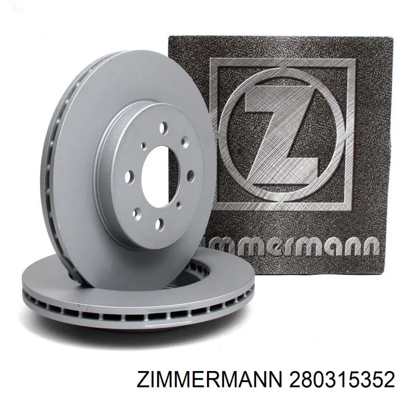 280315352 Zimmermann Гальмо дискове переднє