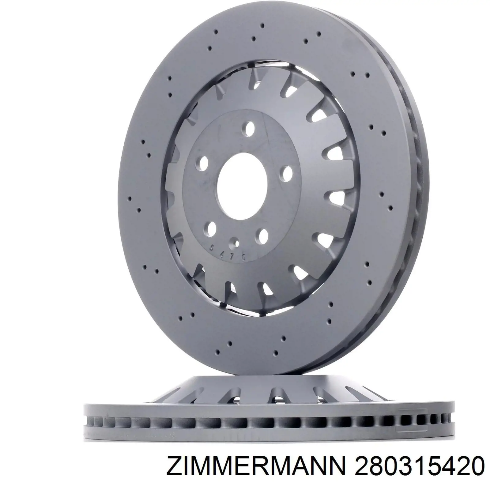 Диск переднього гальма Zimmermann 280315420 ціна, від 32.31 USD