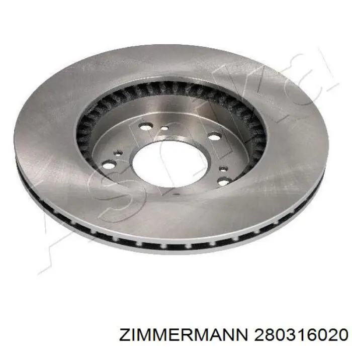 Диск переднього гальма Zimmermann 280316020 ціна, від 34.02 USD