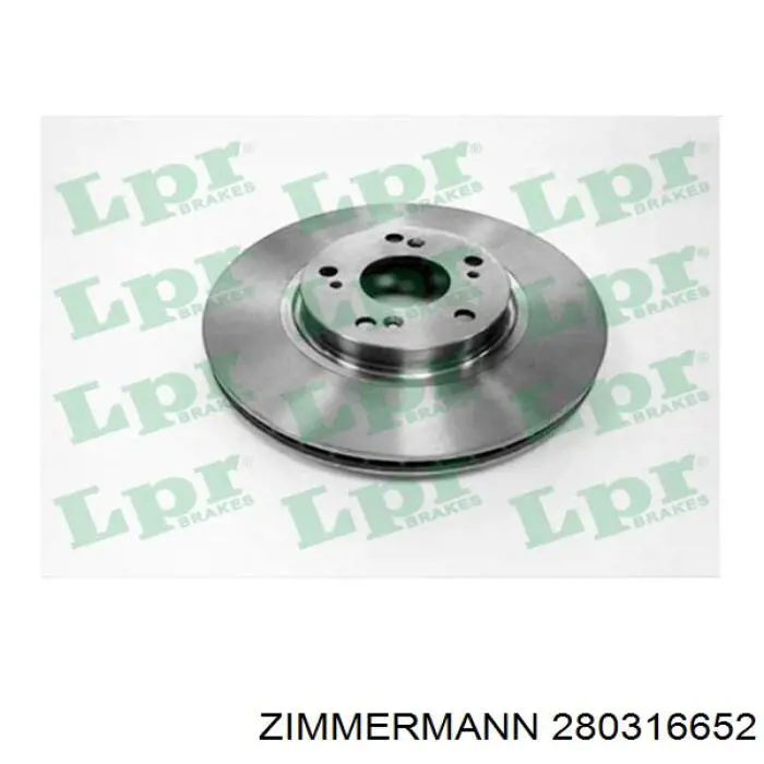 Диск переднього гальма Zimmermann 280316652 ціна, від 45.95 USD