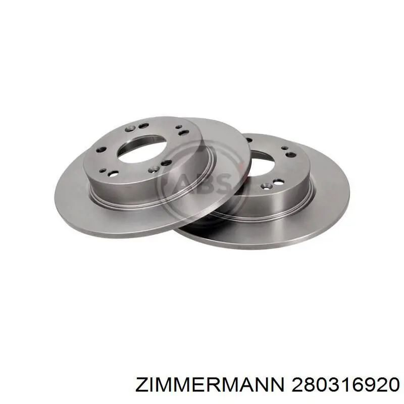 Гальмівні диски 280316920 Zimmermann