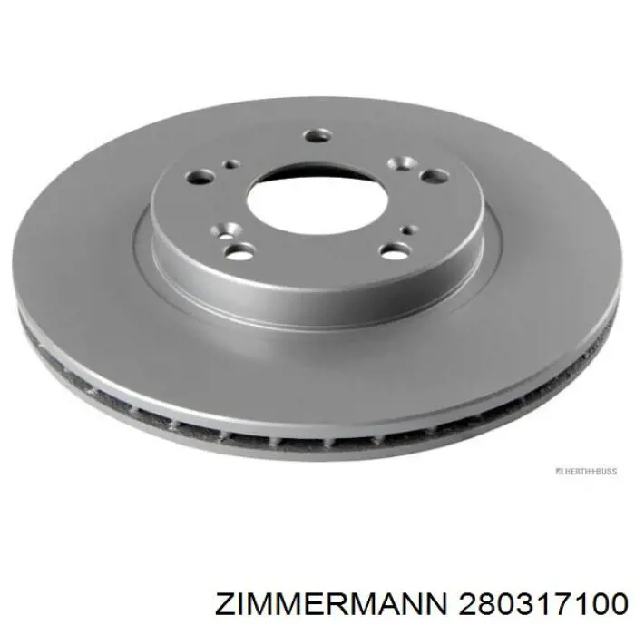 280317100 Zimmermann диск гальмівний передній