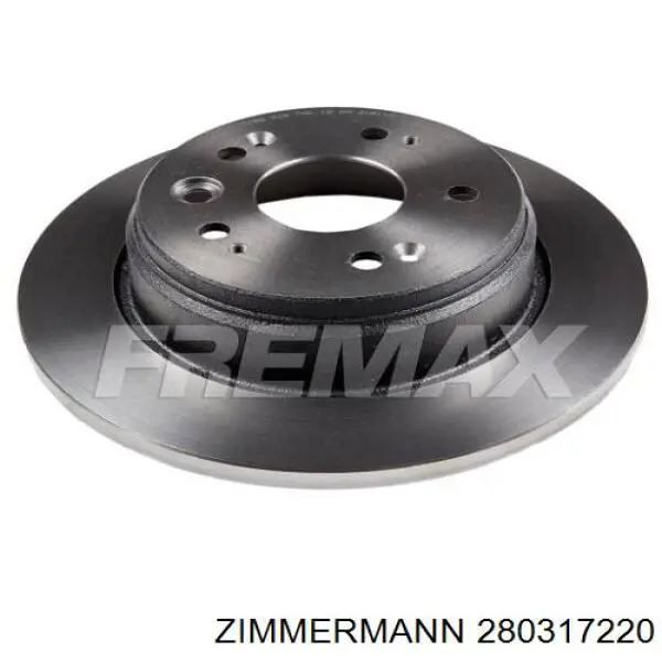 Задні дискові гальма Zimmermann 280317220 ціна, від 25.93 USD
