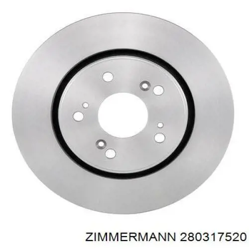 Диск переднього гальма Zimmermann 280317520 ціна, від 63.63 USD