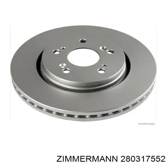 280317552 Zimmermann Гальмо дискове переднє