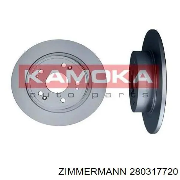 Диск гальмівний задній Zimmermann 280317720