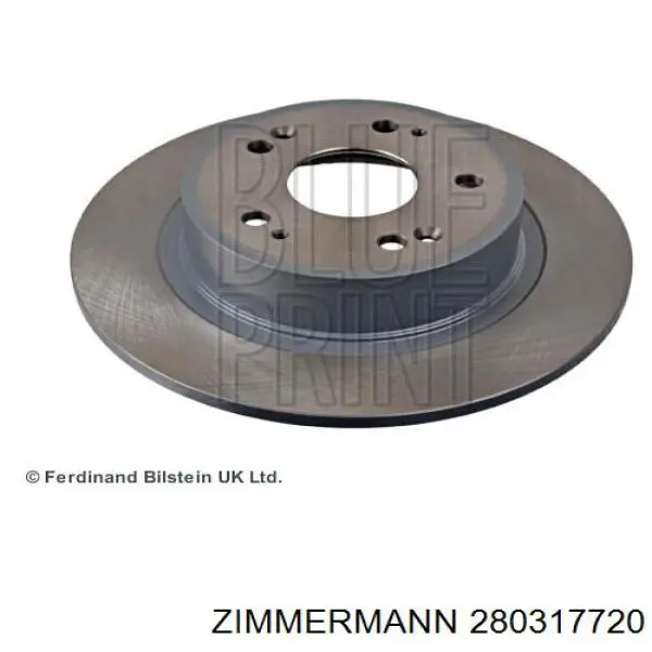 280317720 Zimmermann диск гальмівний задній