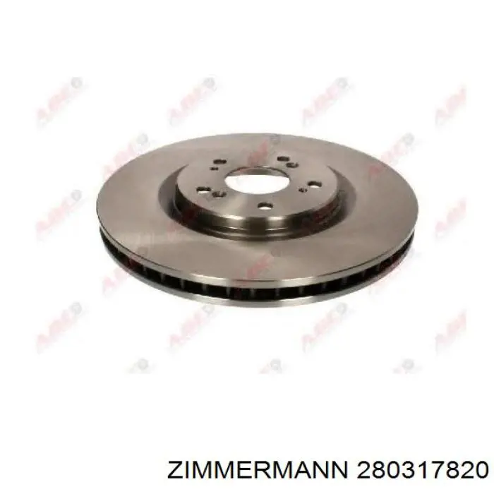 280317820 Zimmermann Гальмо дискове переднє