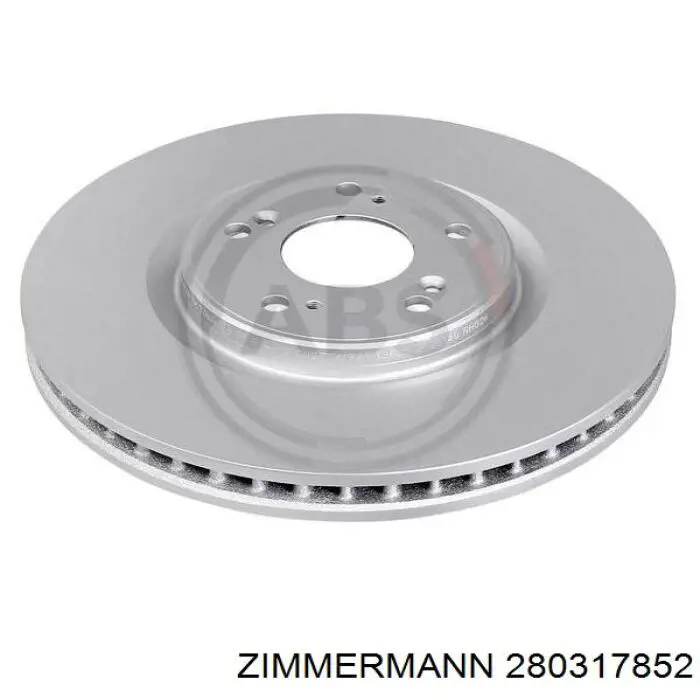Диск переднього гальма Zimmermann 280317852 ціна, від 81.59 USD