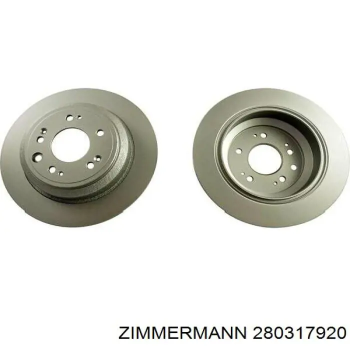 Задні дискові гальма Zimmermann 280317920 ціна, від 46.15 USD