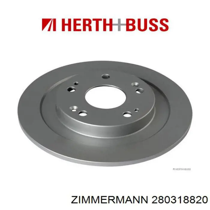 Диск гальмівний задній Zimmermann 280318820