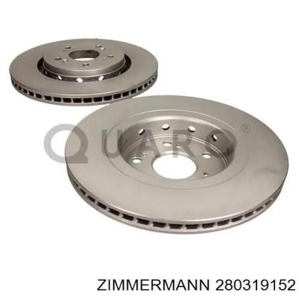 Гальмівні диски передні 280319152 Zimmermann