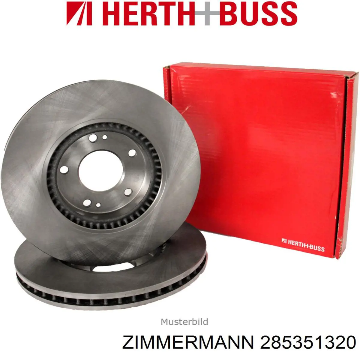 Диск переднього гальма Zimmermann 285351320 ціна, від 52.21 USD