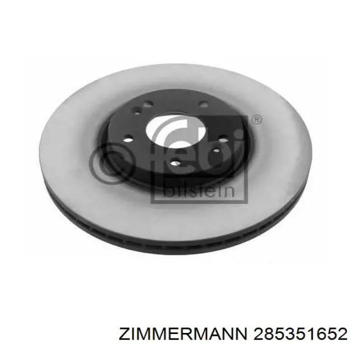 Диск гальмівний передній Zimmermann 285351652