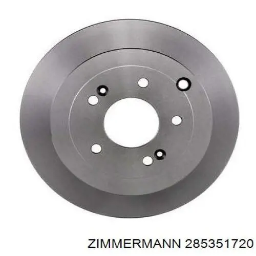 Диск гальмівний задній Zimmermann 285351720