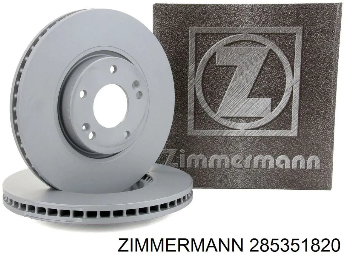285351820 Zimmermann диск гальмівний передній