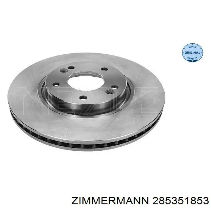 Диск переднього гальма Zimmermann 285351853 ціна, від 48.39 USD