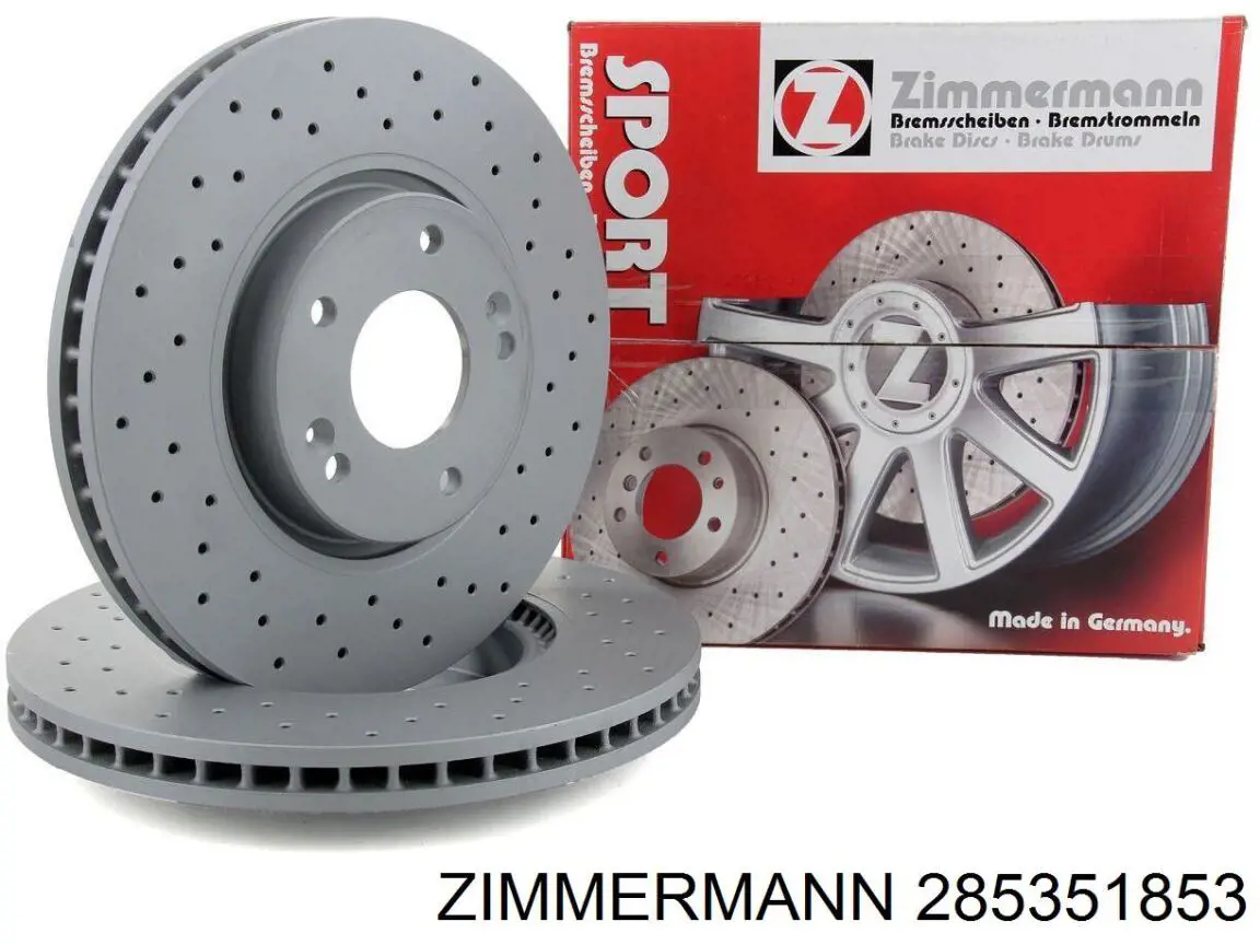 285351853 Zimmermann Гальмо дискове переднє